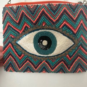 Beaded Eye clutch